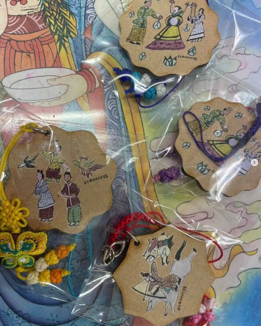 生徒制作民画作品