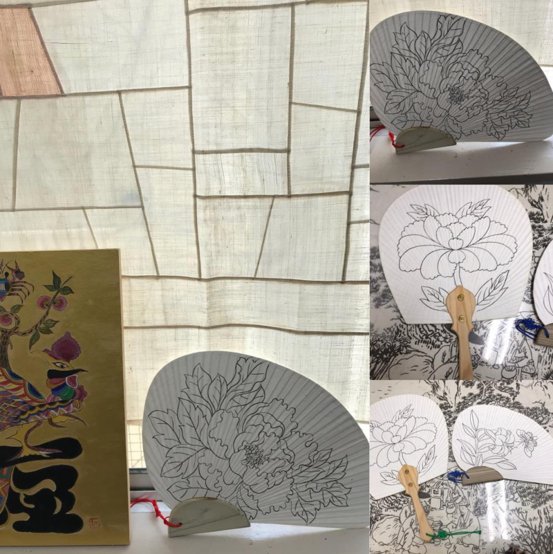 生徒制作民画作品